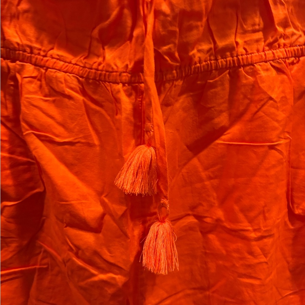 🔥2/$10 3/$12  J Crew XL Orange Women's Short Romper - Picture 4 of 7